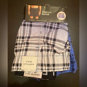 American Eagle 2 Pack Men 4” Inseam Comfort Waistband Stretch Boxers Size Small
